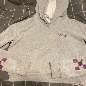 Grey and purple, vans hoodie